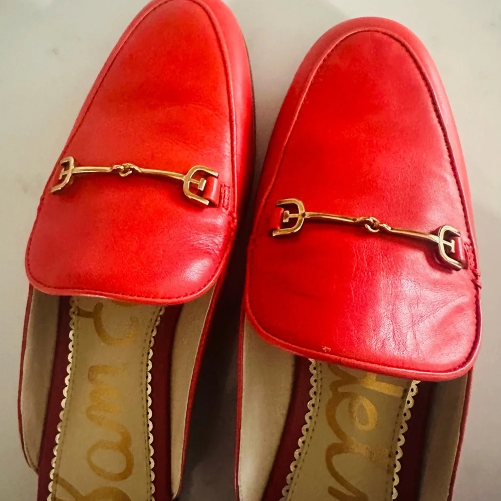 Sam Edelman Red Linnie Mule Women's  Size 7.5 - Picture 9 of 11